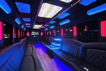 Virginia Beach Limousine Bus Interior