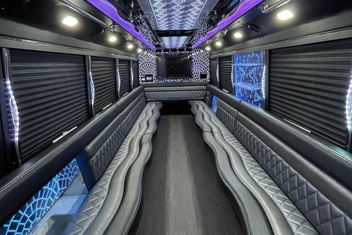Virginia Beach Party Bus Interior