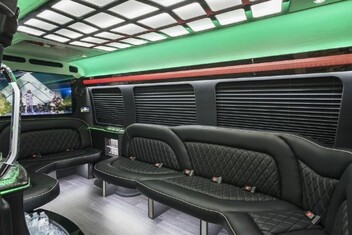 Virginia Beach Sprinter Party Bus Interior
